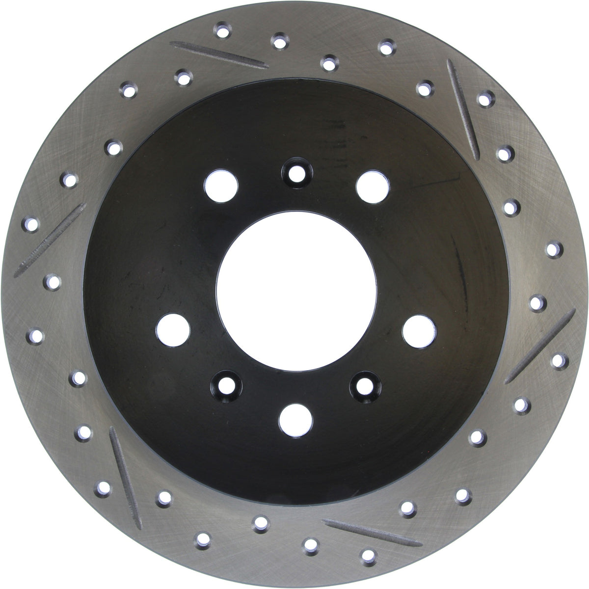 StopTech Sport Drilled/Slotted Brake Rotor; Rear Left