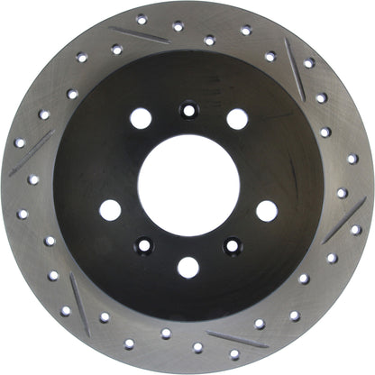 StopTech Sport Drilled/Slotted Brake Rotor; Rear Left