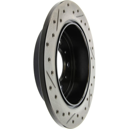 StopTech Sport Drilled/Slotted Brake Rotor; Rear Left