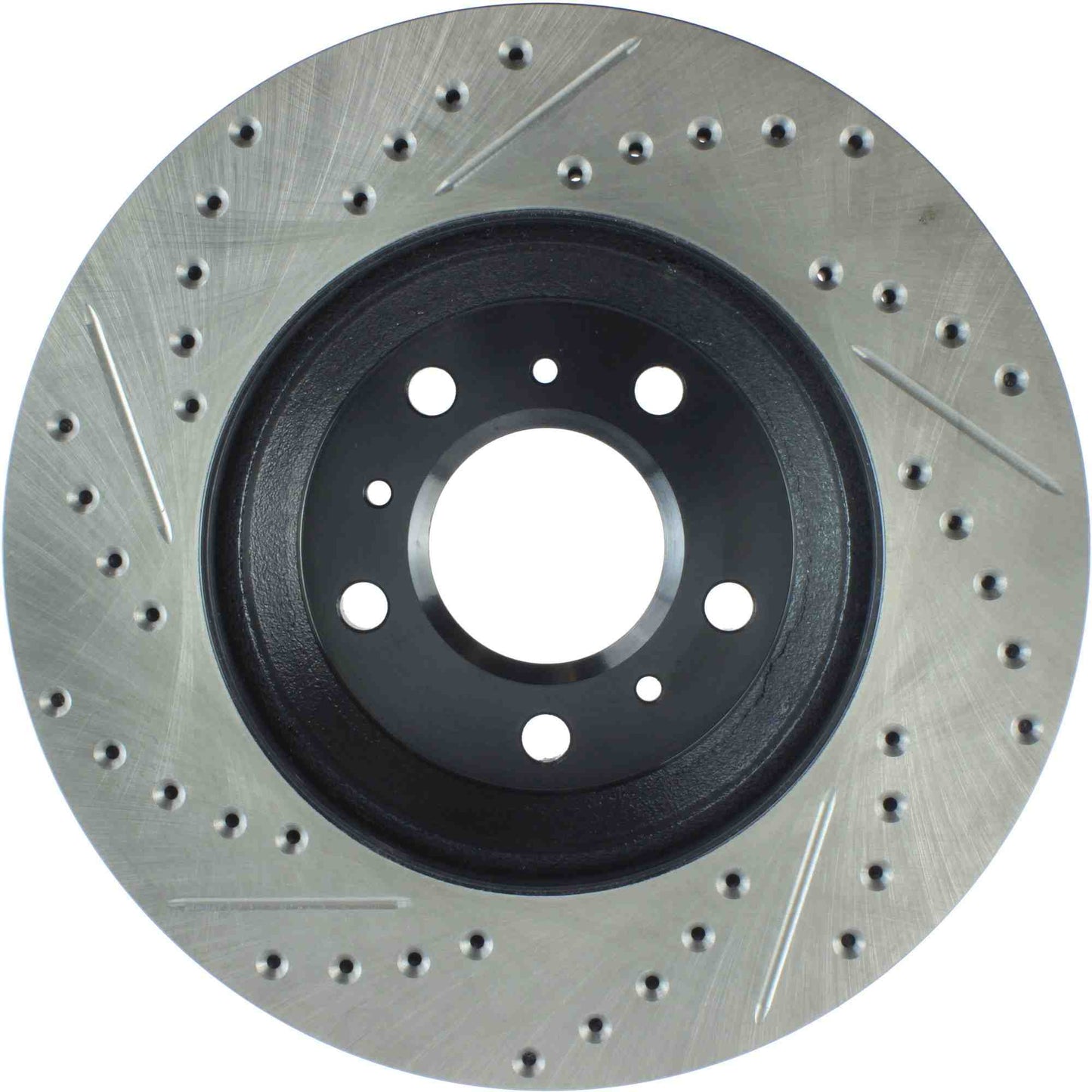StopTech Sport Drilled/Slotted Brake Rotor; Front Left