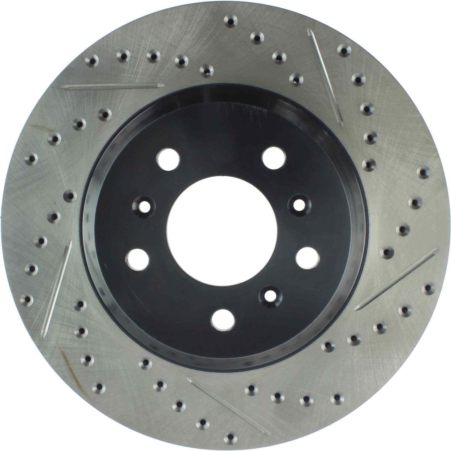 StopTech Sport Drilled/Slotted Brake Rotor; Front Left