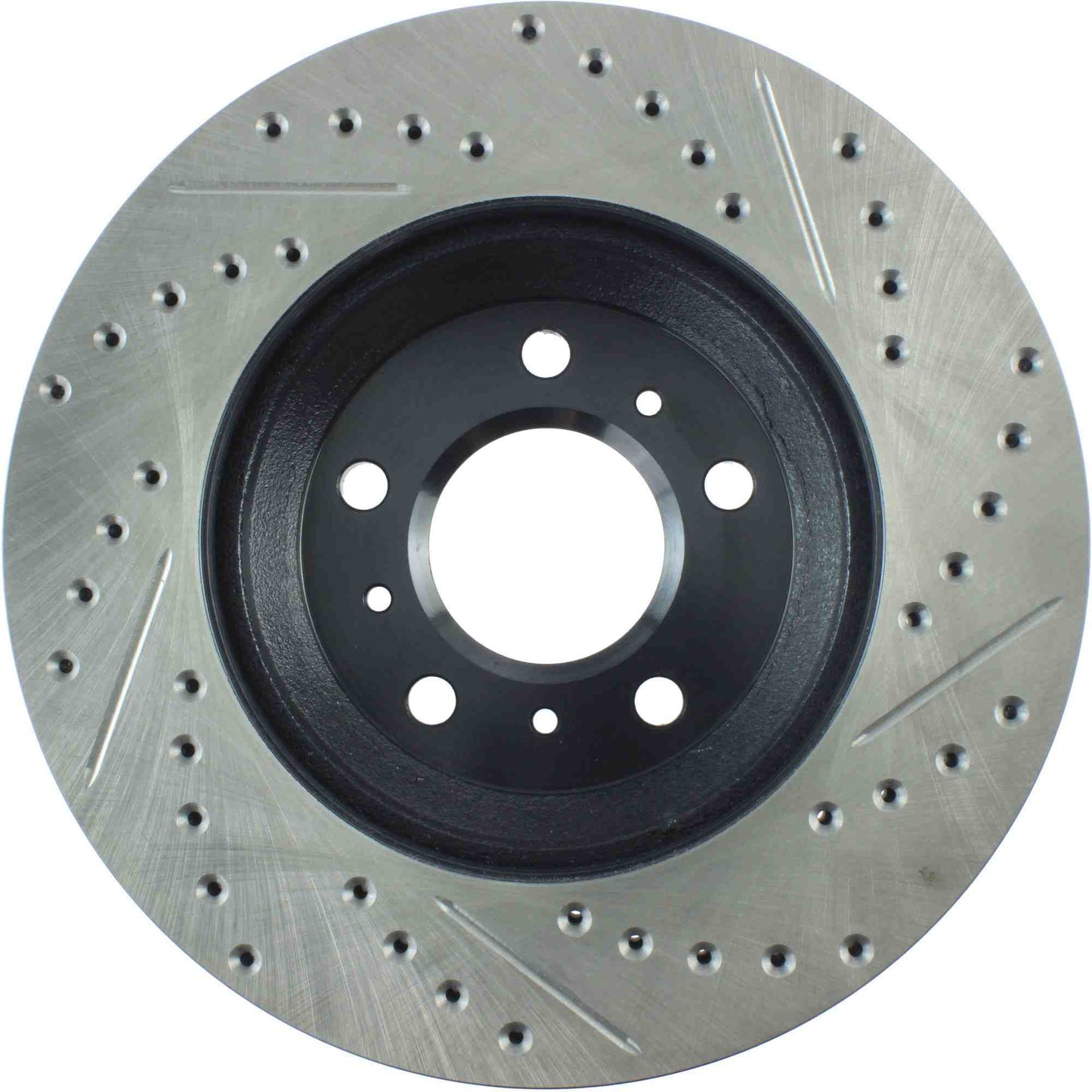 StopTech Sport Drilled/Slotted Brake Rotor; Front Right
