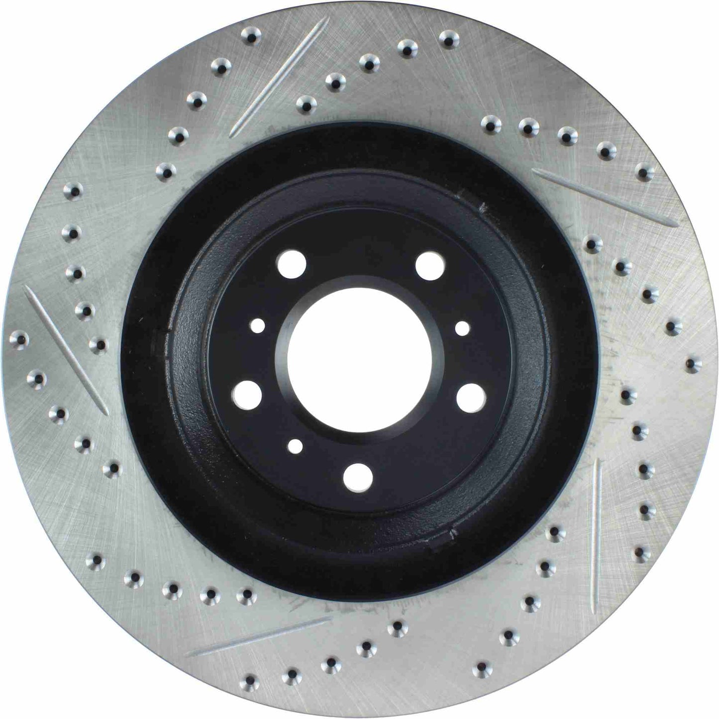 StopTech Sport Drilled/Slotted Brake Rotor; Front Left