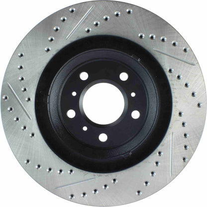 StopTech Sport Drilled/Slotted Brake Rotor; Front Left