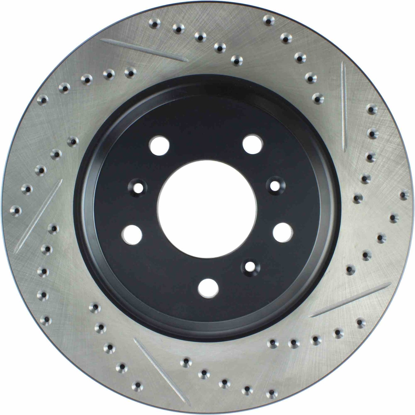 StopTech Sport Drilled/Slotted Brake Rotor; Front Left