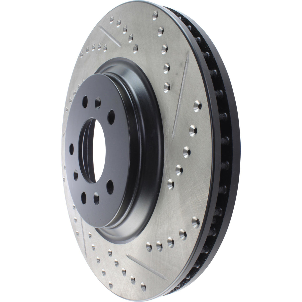 StopTech Sport Drilled/Slotted Brake Rotor; Front Left