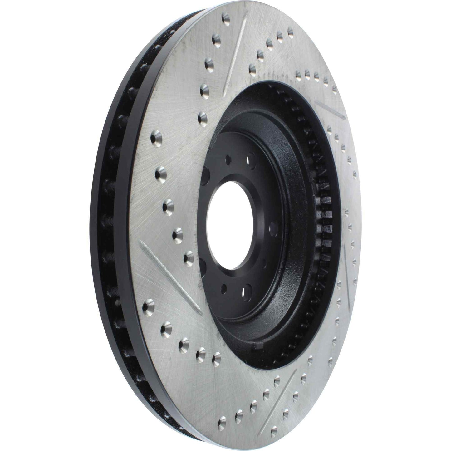 StopTech Sport Drilled/Slotted Brake Rotor; Front Left