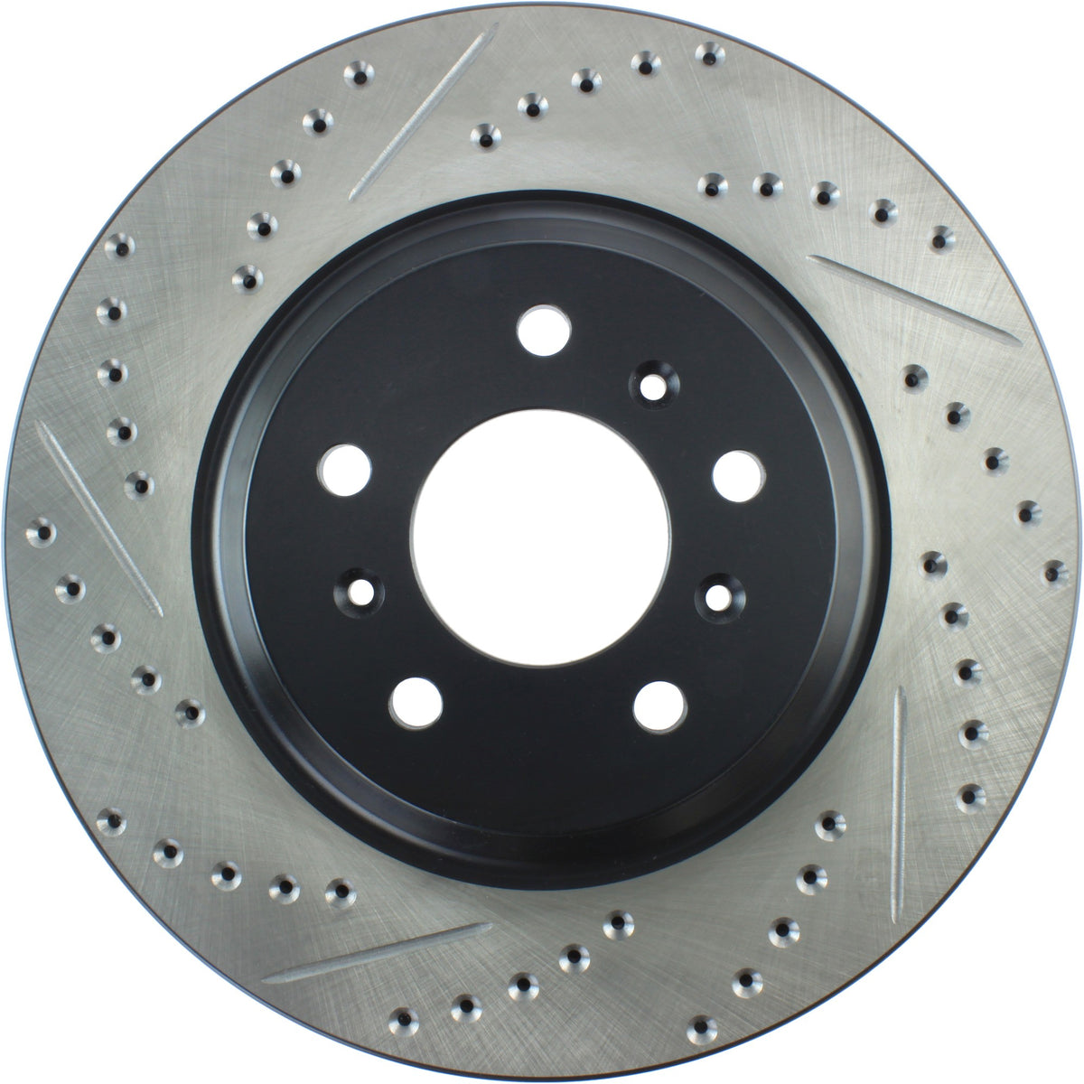 StopTech Sport Drilled/Slotted Brake Rotor; Front Right