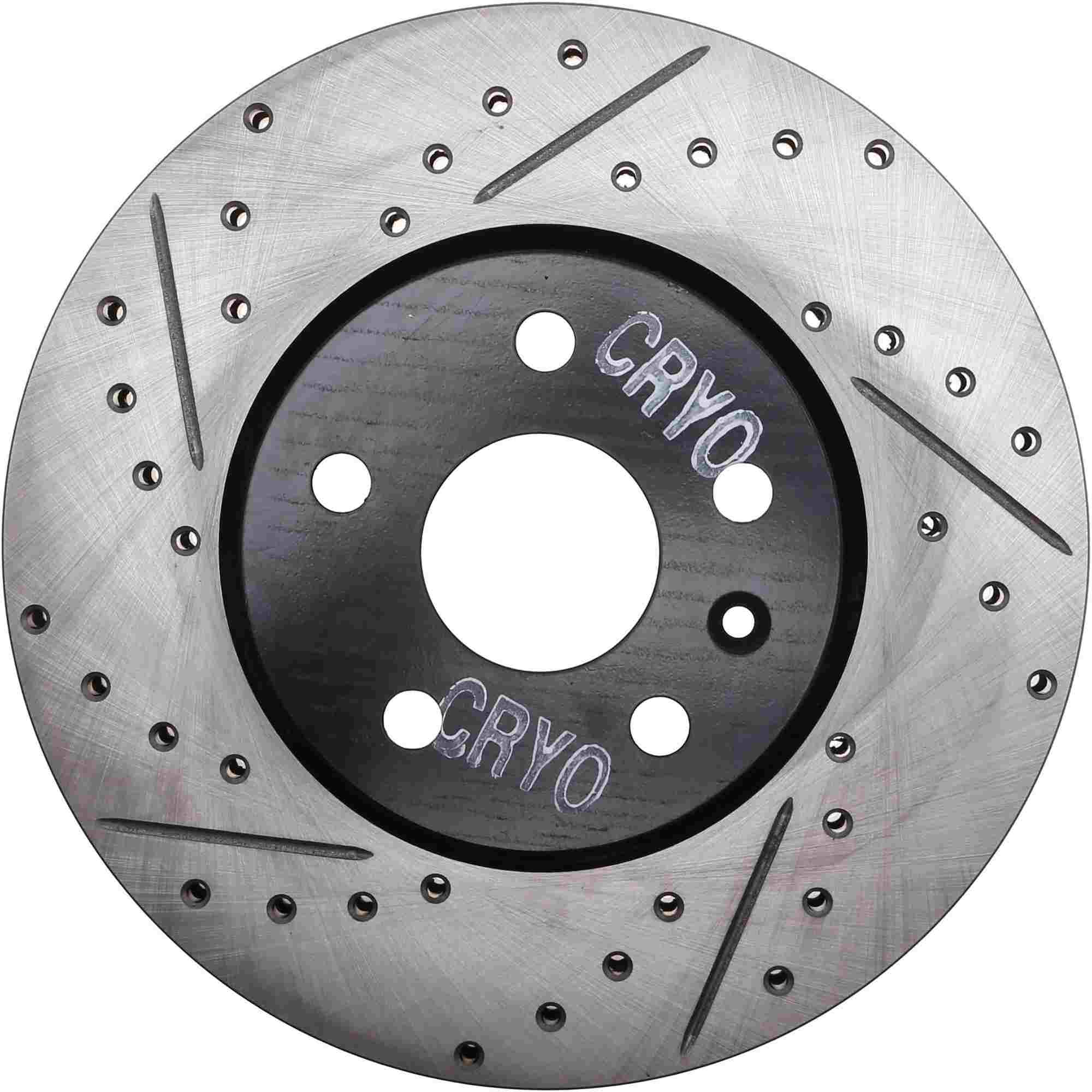 StopTech Sport Cryo Drilled/Slotted Brake Rotor; Rear Right