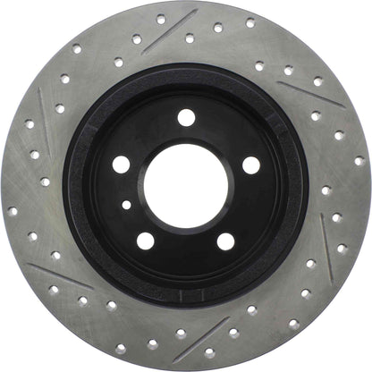 StopTech Sport Drilled/Slotted Brake Rotor; Rear Left