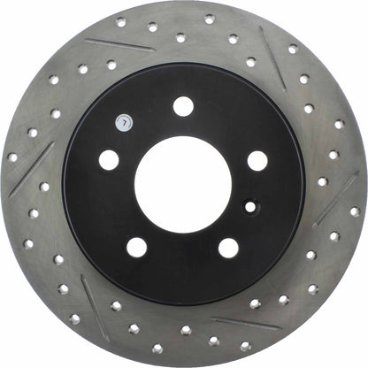 StopTech Sport Drilled/Slotted Brake Rotor; Rear Left
