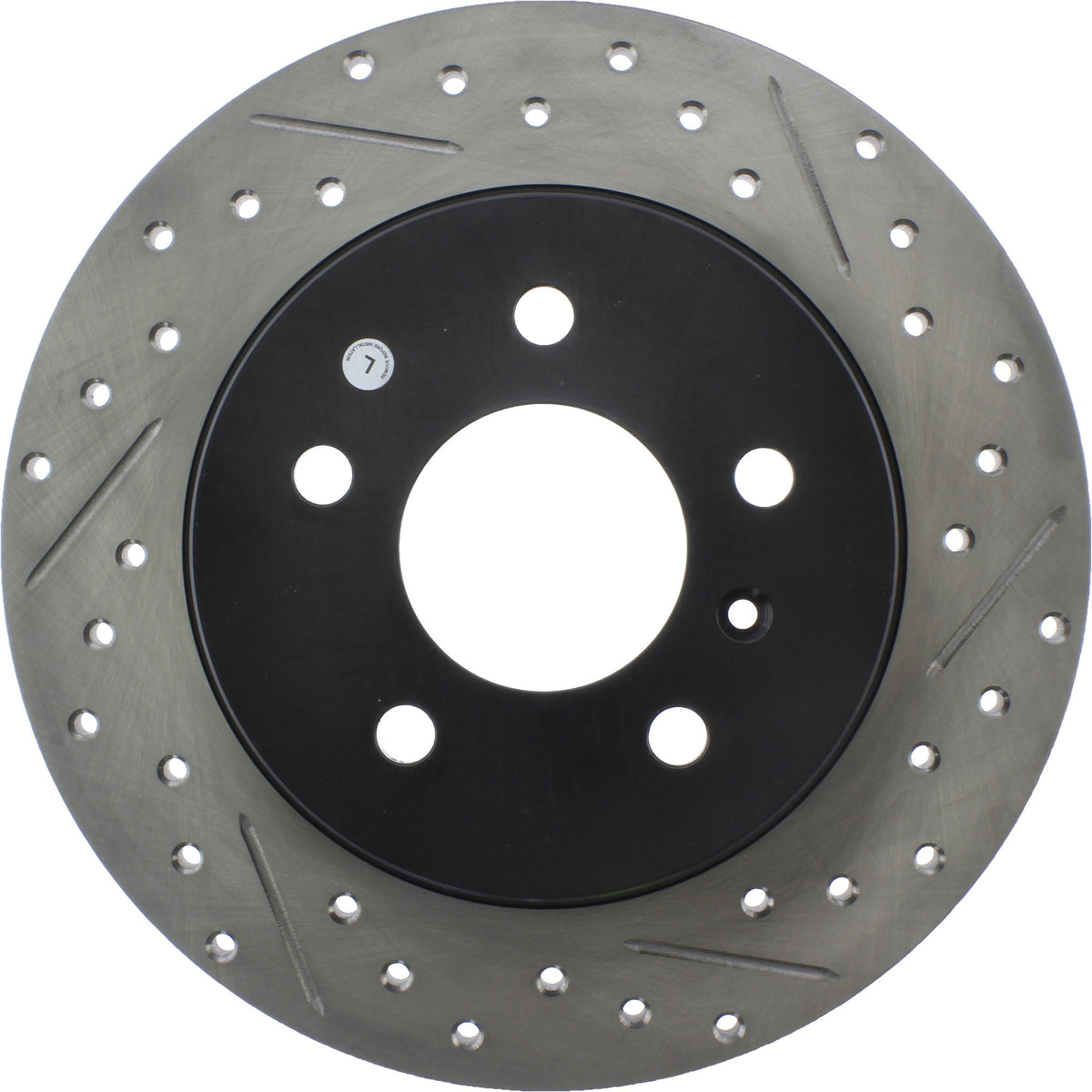 StopTech Sport Drilled/Slotted Brake Rotor; Rear Left
