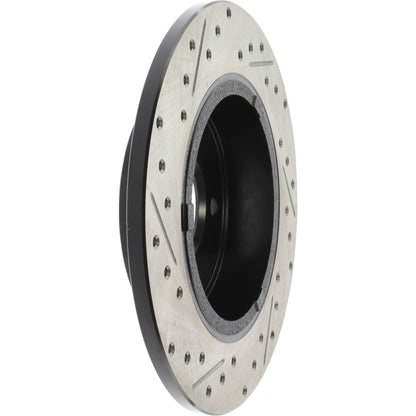 StopTech Sport Drilled/Slotted Brake Rotor; Rear Left