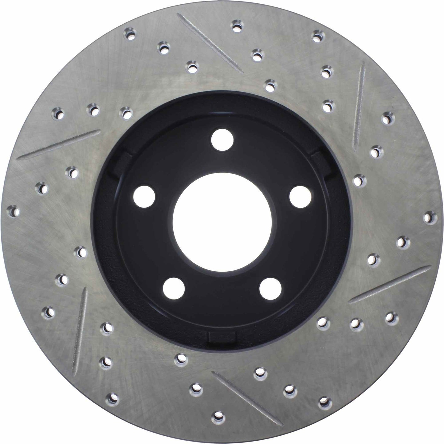 StopTech Sport Drilled/Slotted Brake Rotor; Front Right