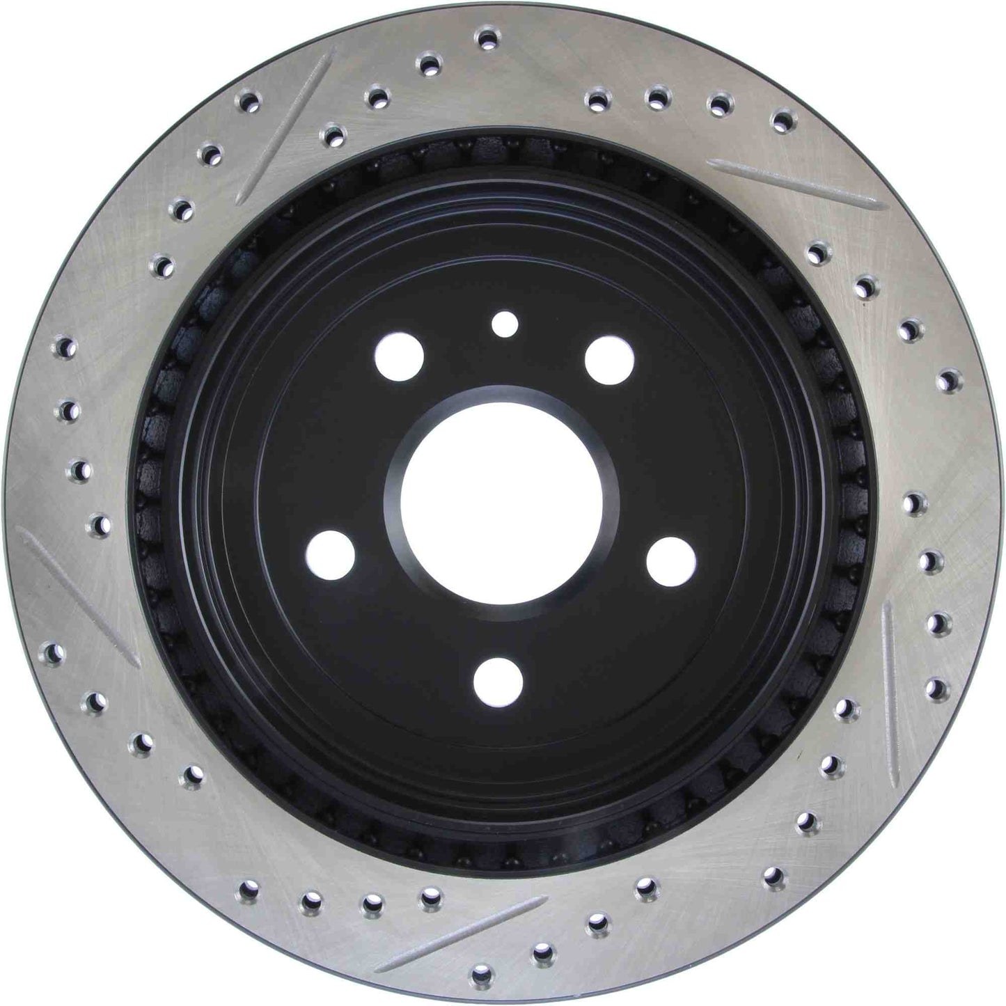 StopTech Sport Drilled/Slotted Brake Rotor; Rear Left