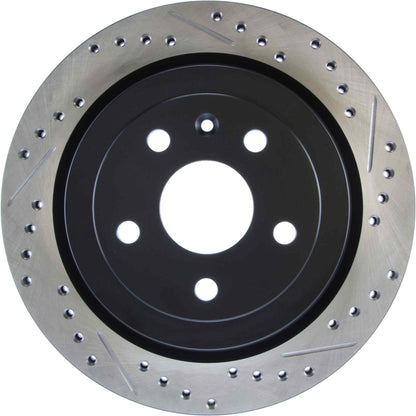 StopTech Sport Drilled/Slotted Brake Rotor; Rear Left