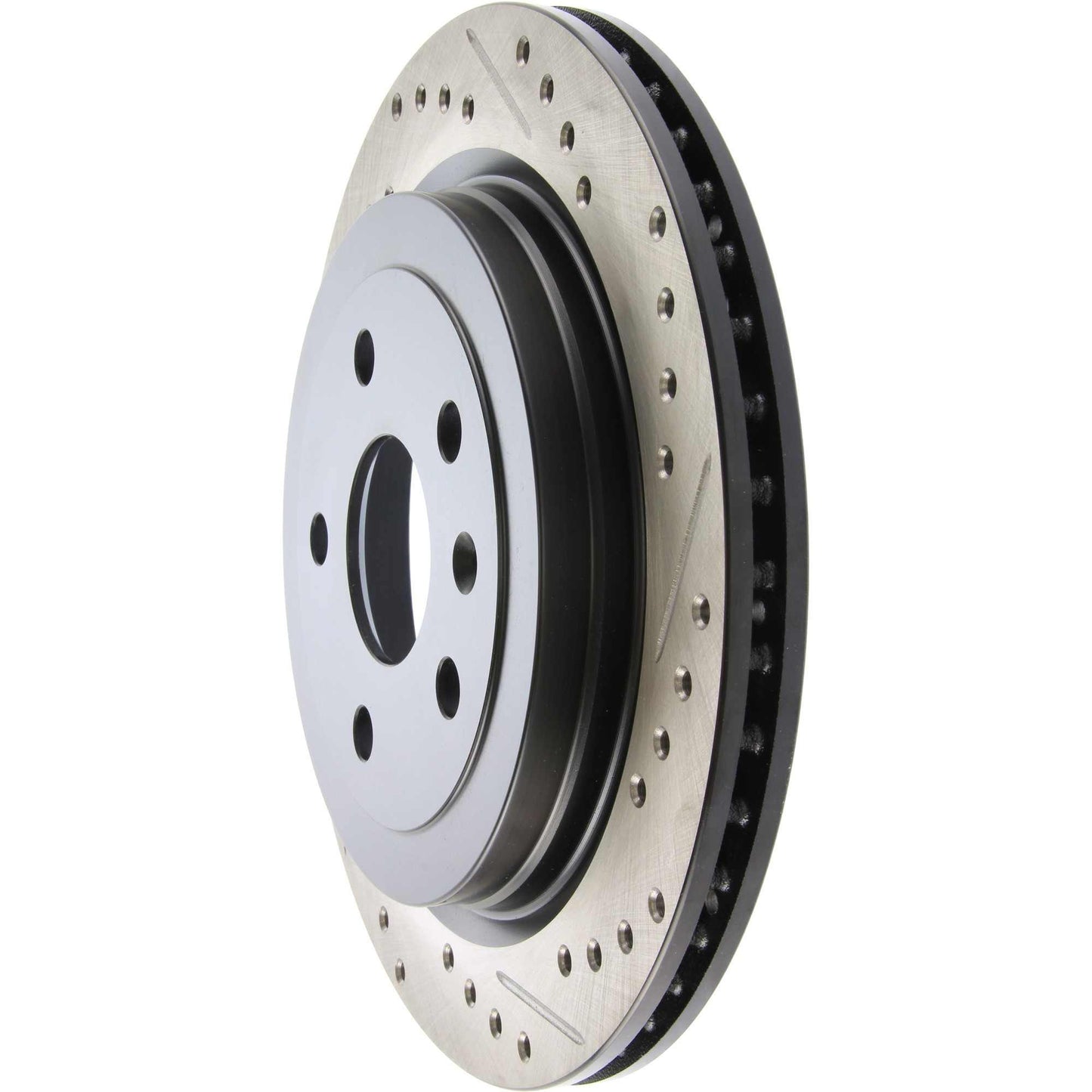 StopTech Sport Drilled/Slotted Brake Rotor; Rear Left