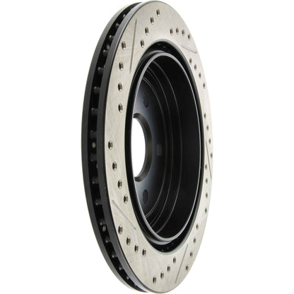 StopTech Sport Drilled/Slotted Brake Rotor; Rear Left