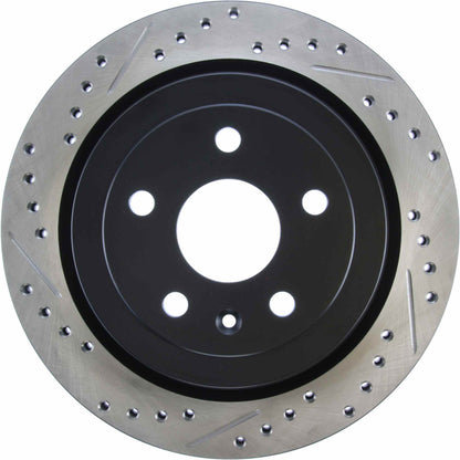 StopTech Sport Drilled/Slotted Brake Rotor; Rear Right
