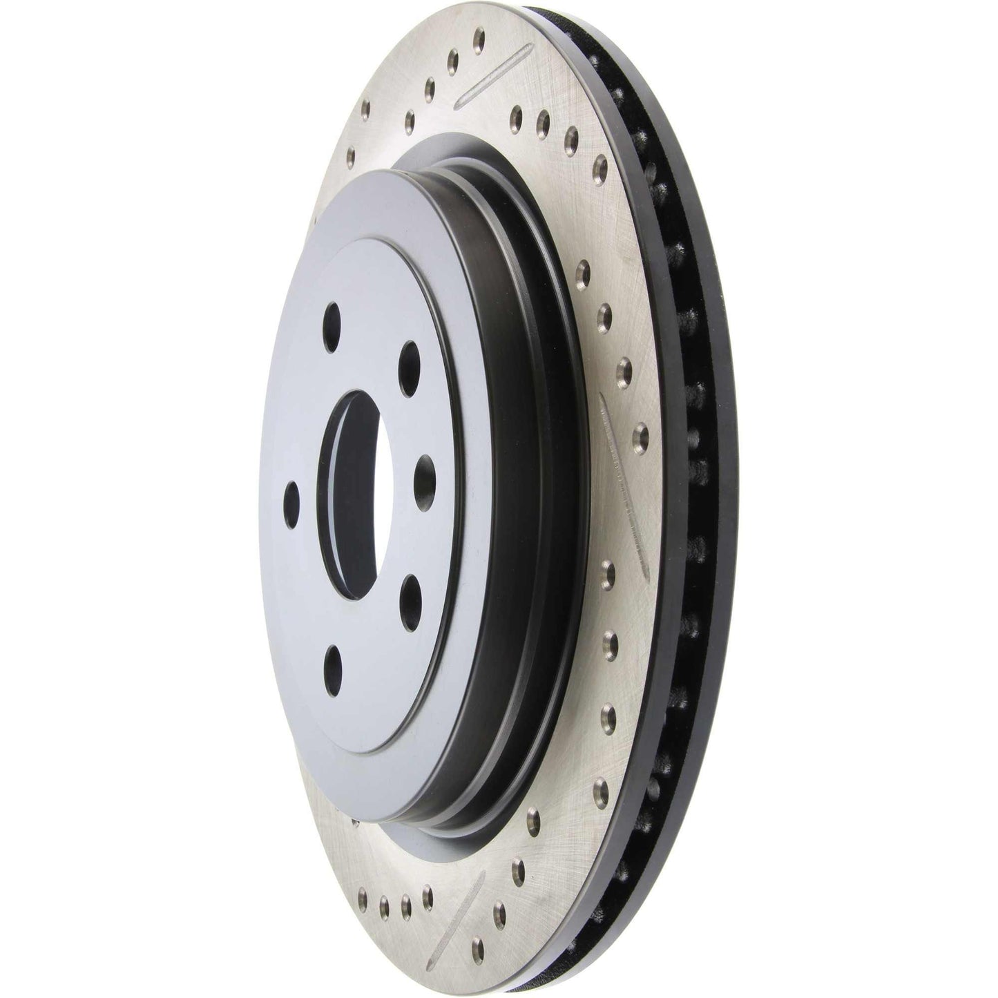 StopTech Sport Drilled/Slotted Brake Rotor; Rear Right