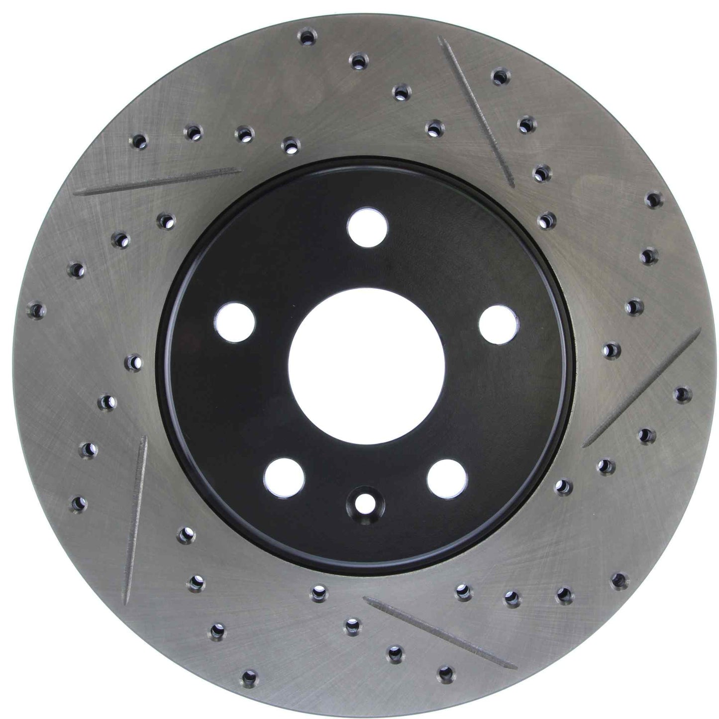 StopTech Sport Drilled/Slotted Brake Rotor; Front Left