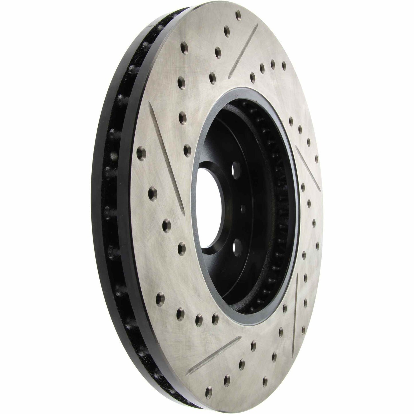 StopTech Sport Drilled/Slotted Brake Rotor; Front Left