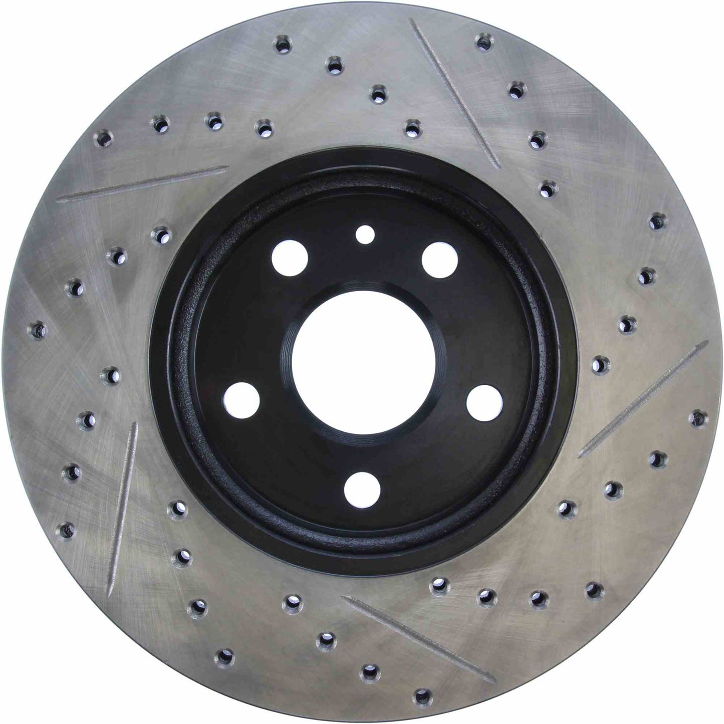 StopTech Sport Drilled/Slotted Brake Rotor; Front Right