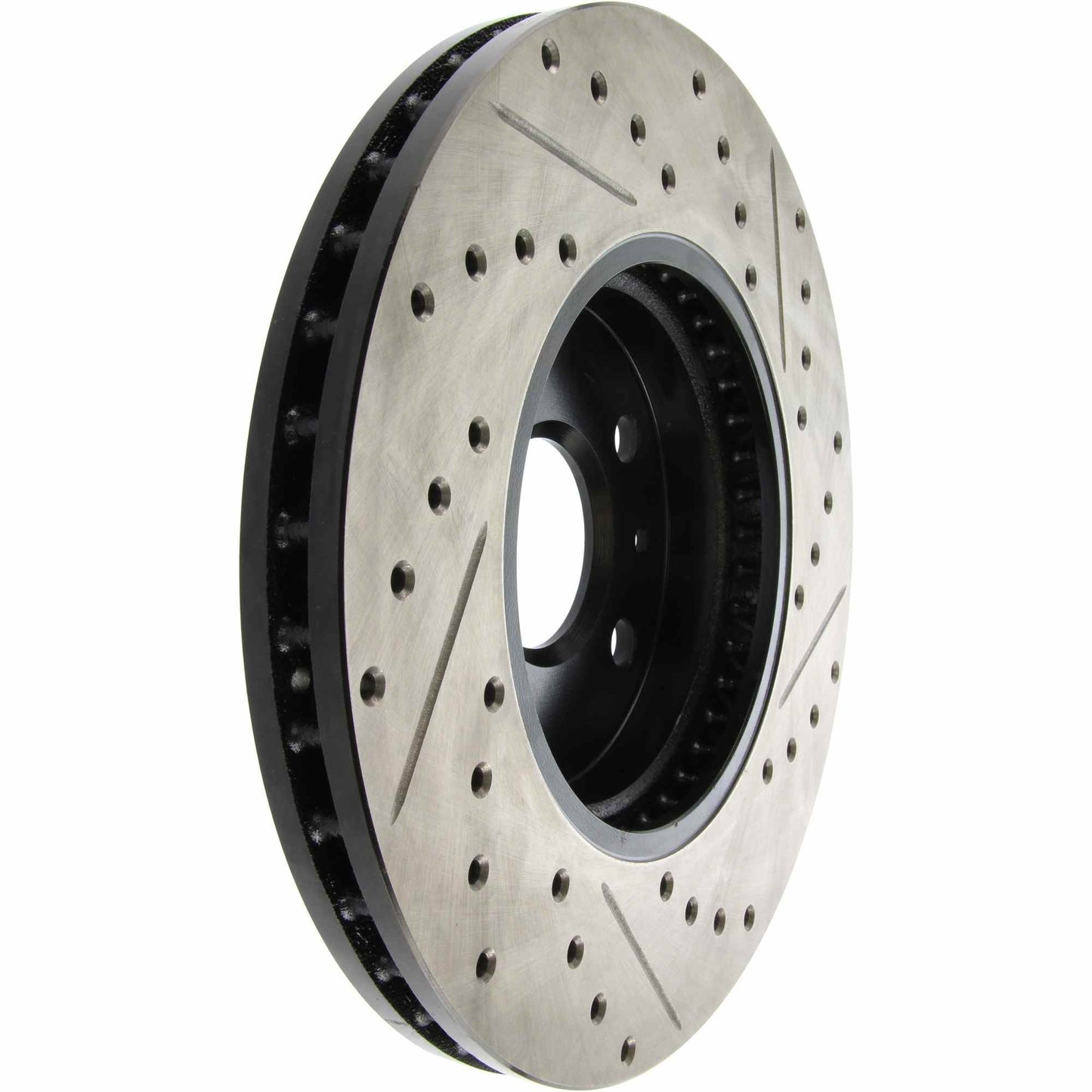 StopTech Sport Drilled/Slotted Brake Rotor; Front Right