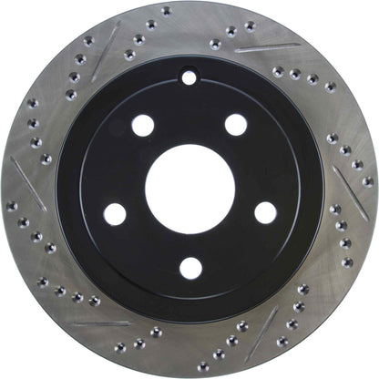 StopTech Sport Drilled/Slotted Brake Rotor; Rear Right