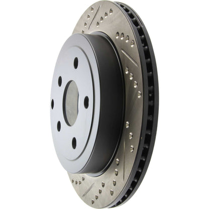 StopTech Sport Drilled/Slotted Brake Rotor; Rear Right