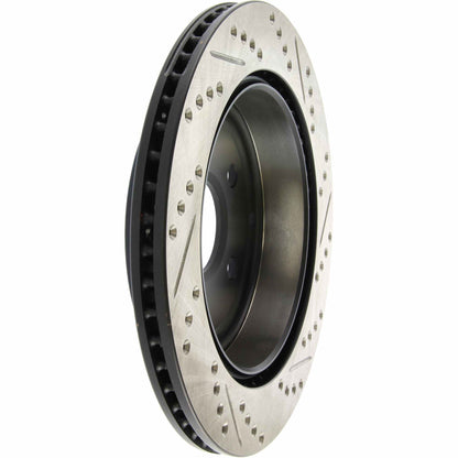 StopTech Sport Drilled/Slotted Brake Rotor; Rear Right