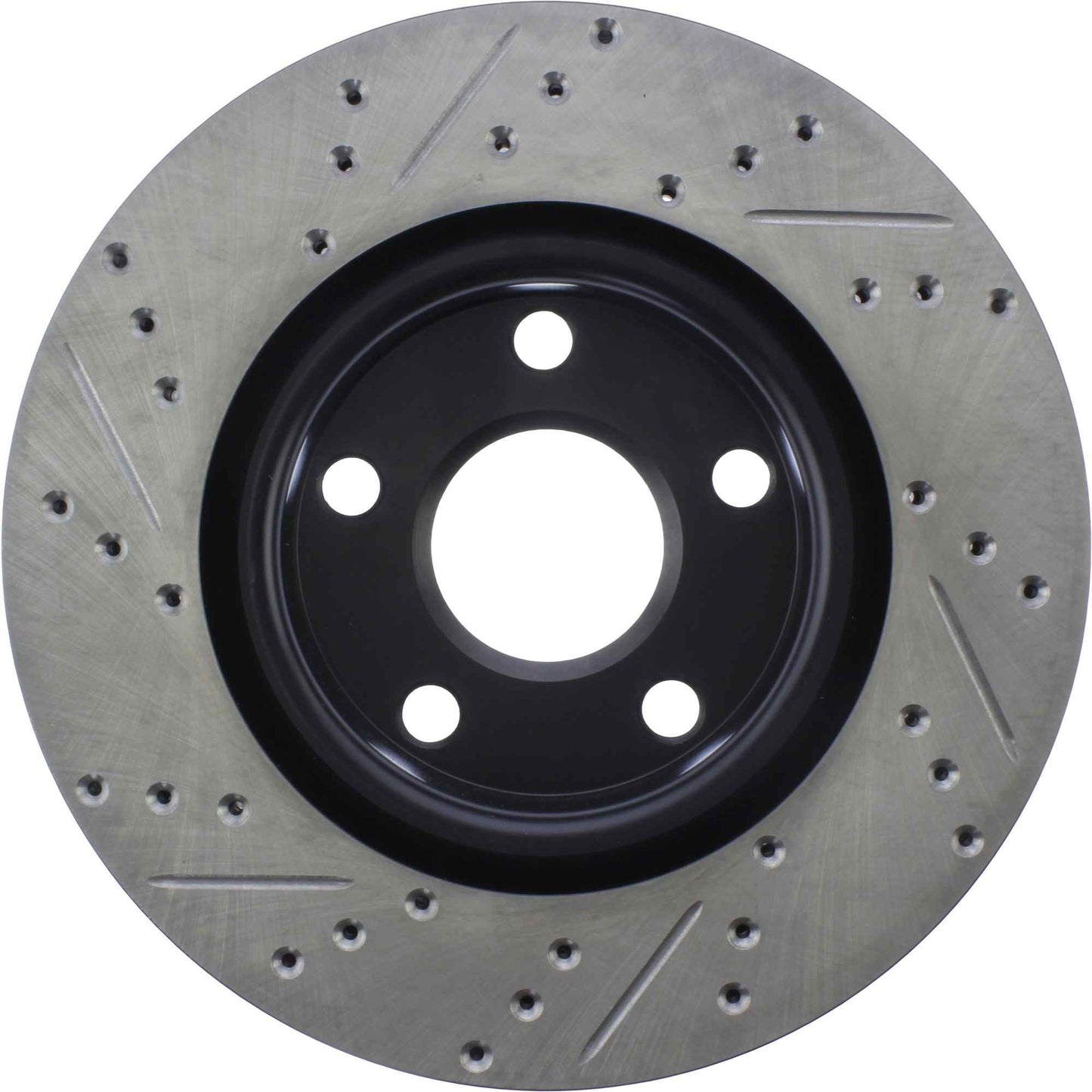 StopTech Sport Drilled/Slotted Brake Rotor; Front Left