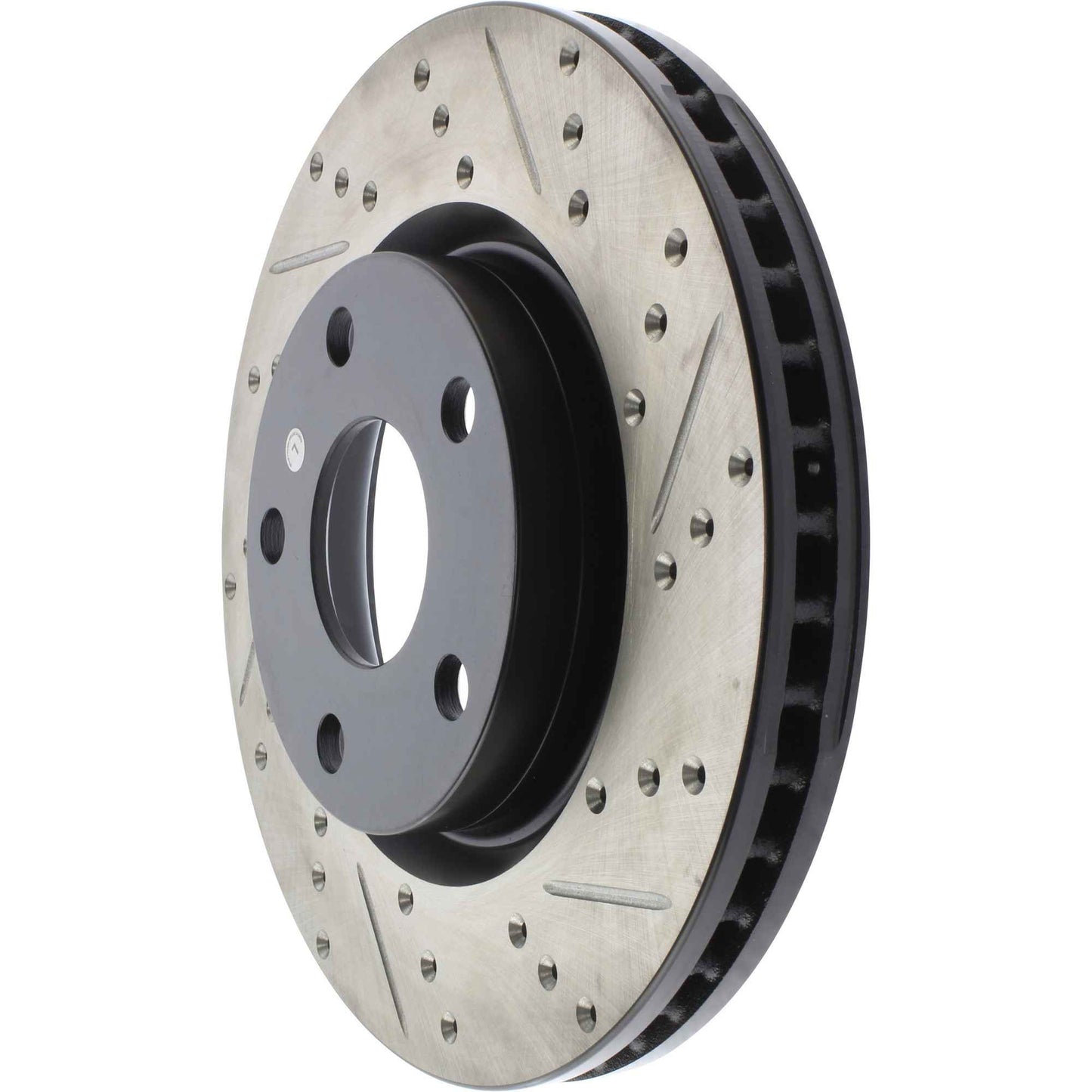 StopTech Sport Drilled/Slotted Brake Rotor; Front Left