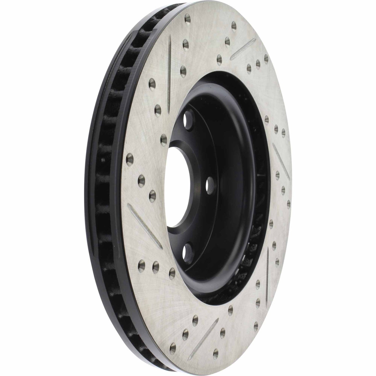 StopTech Sport Drilled/Slotted Brake Rotor; Front Left