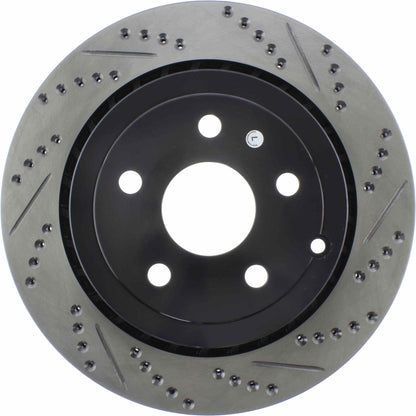 StopTech Sport Drilled/Slotted Brake Rotor; Rear Left