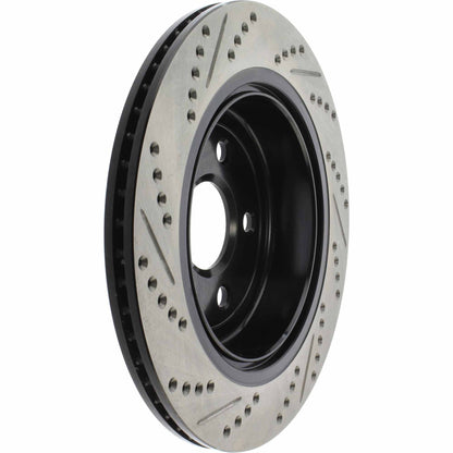 StopTech Sport Drilled/Slotted Brake Rotor; Rear Left