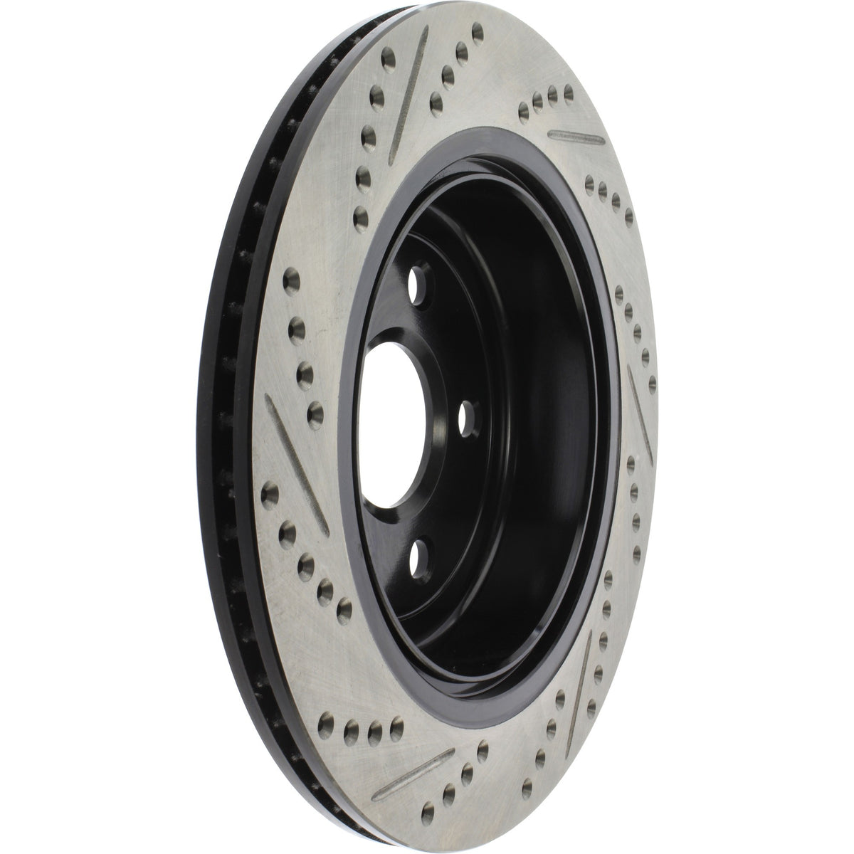 StopTech Sport Drilled/Slotted Brake Rotor; Rear Left