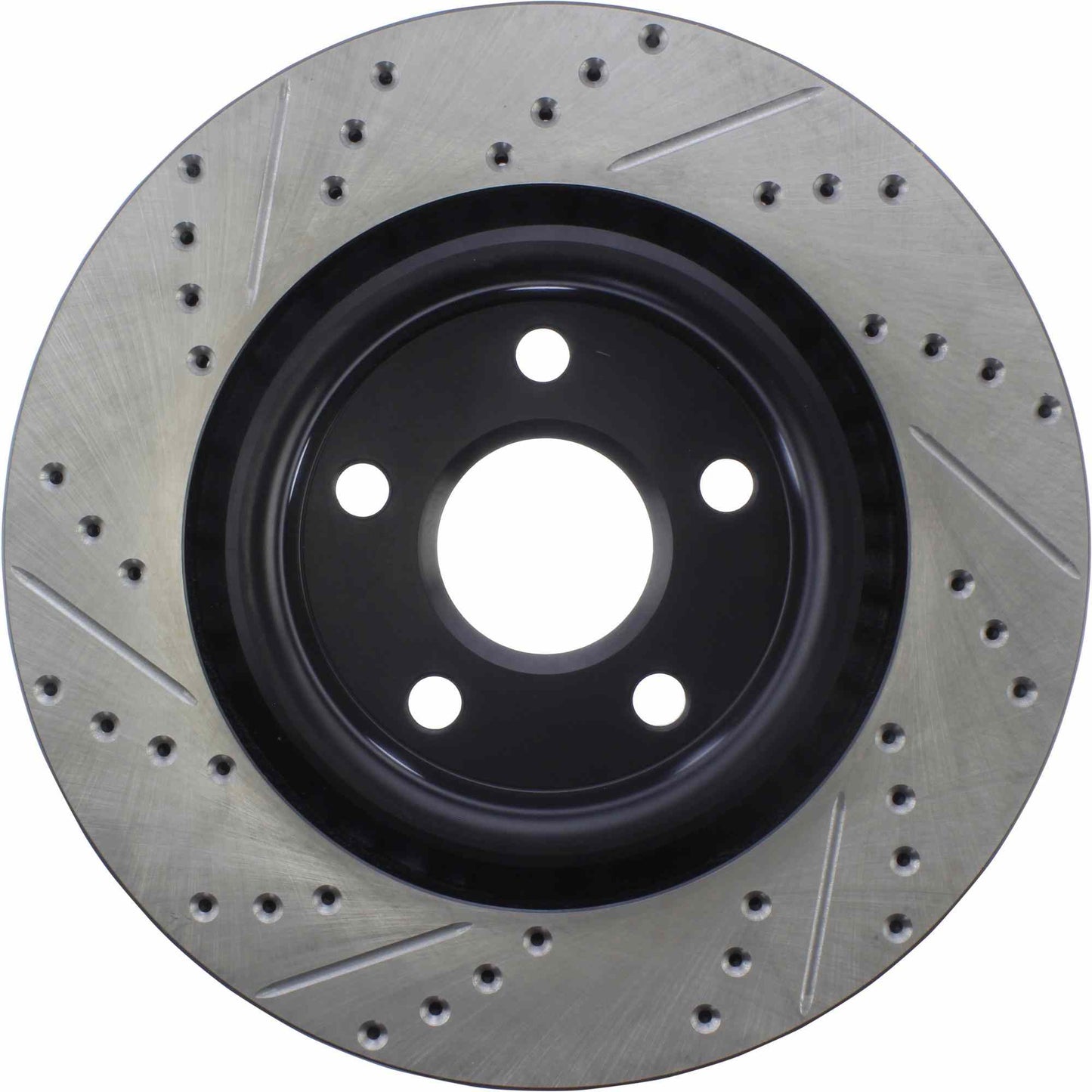 StopTech Sport Drilled/Slotted Brake Rotor; Front Left