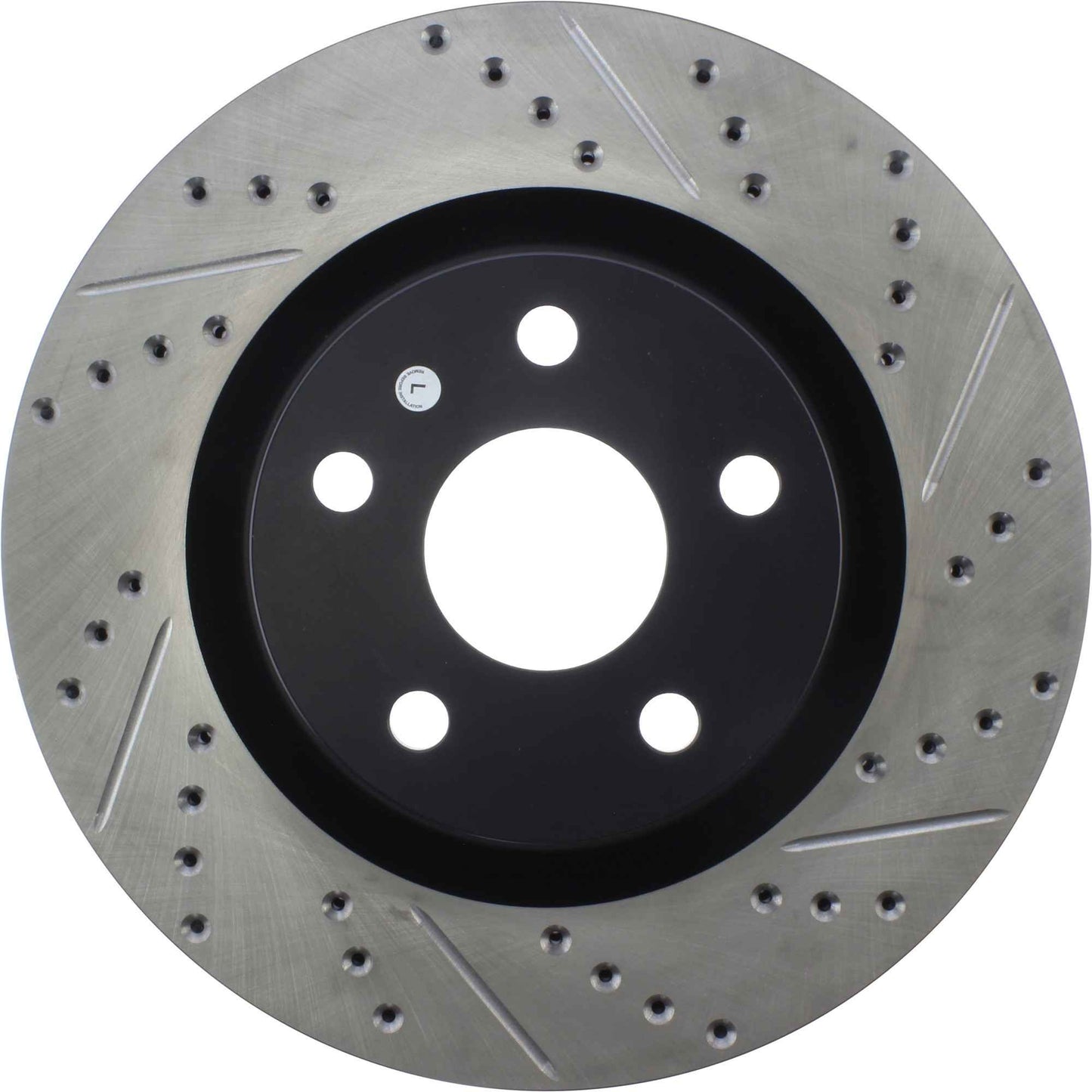 StopTech Sport Drilled/Slotted Brake Rotor; Front Left