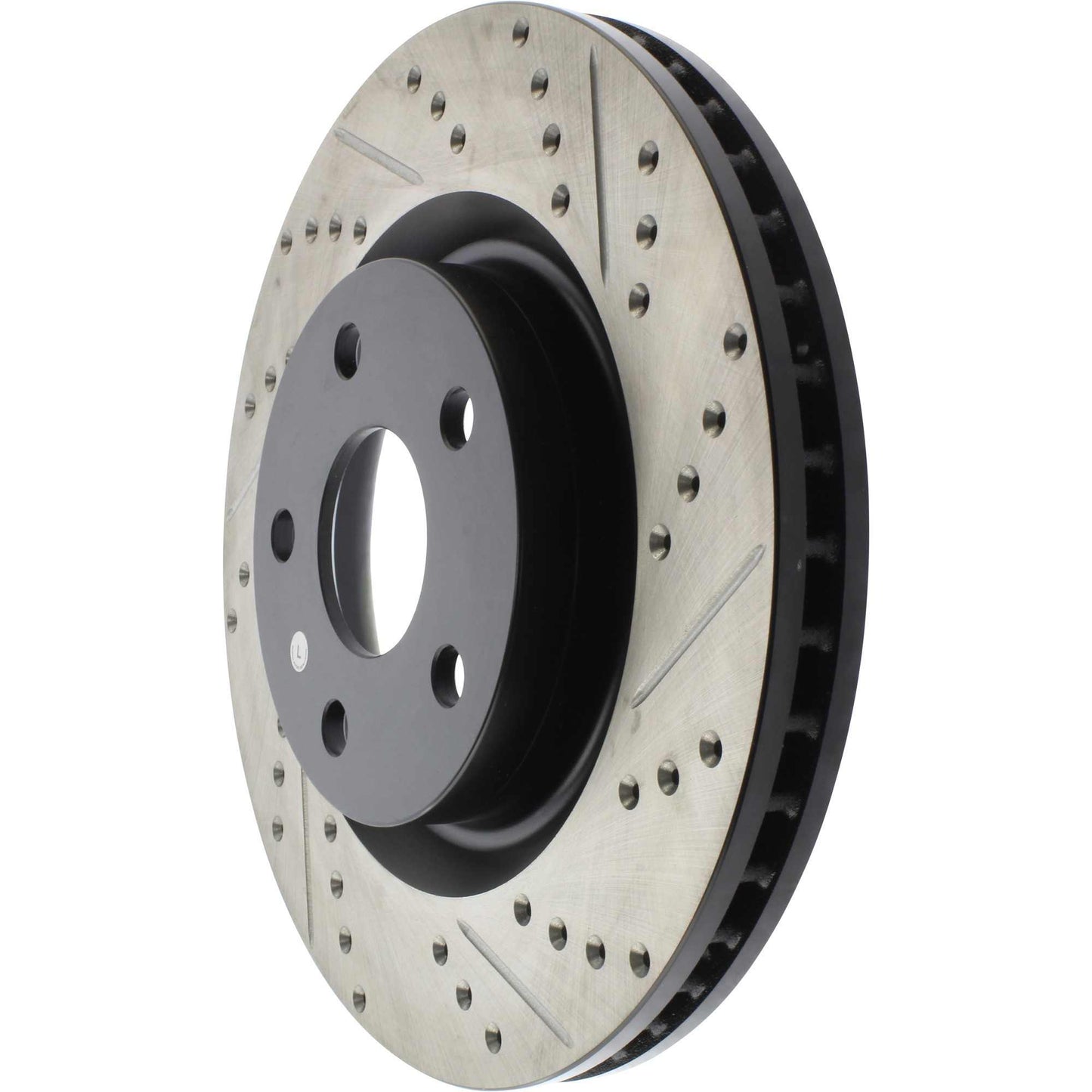 StopTech Sport Drilled/Slotted Brake Rotor; Front Left