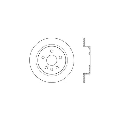 StopTech Sport Drilled/Slotted Brake Rotor; Rear Left