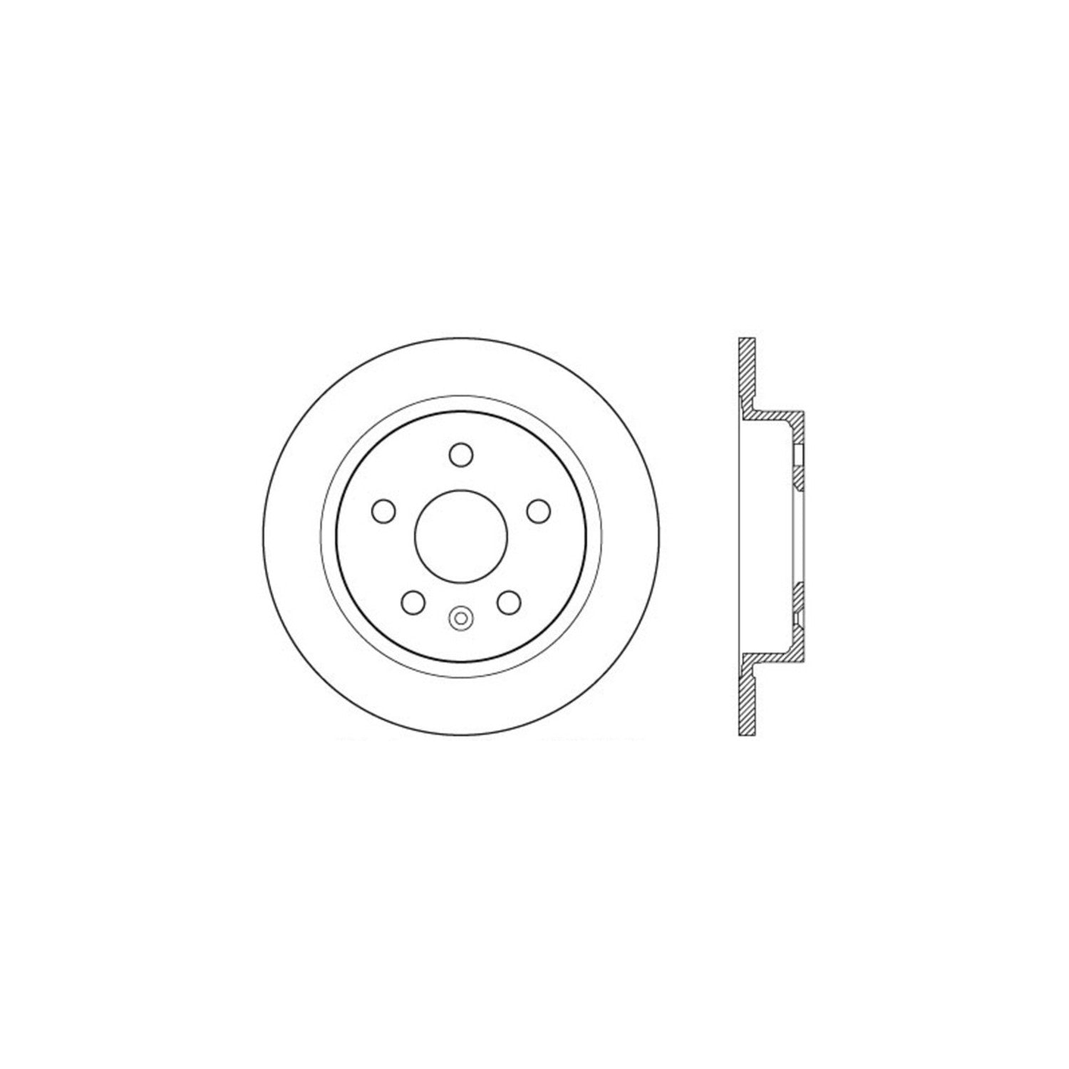 StopTech Sport Drilled/Slotted Brake Rotor; Rear Right