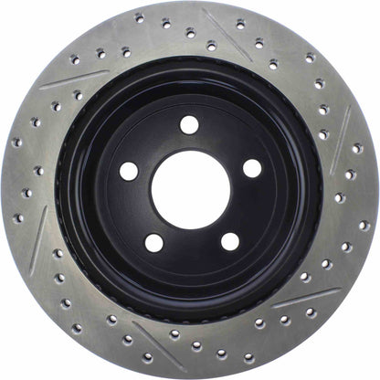 StopTech Sport Drilled/Slotted Brake Rotor; Rear Right