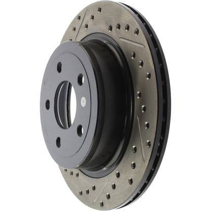 StopTech Sport Drilled/Slotted Brake Rotor; Rear Right