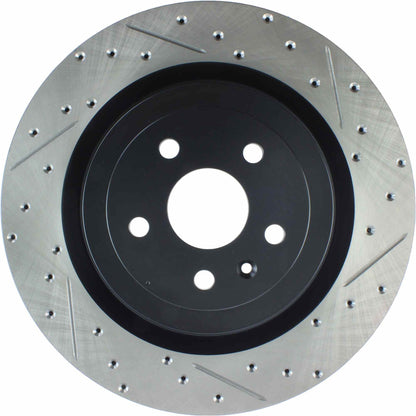 StopTech 09-16 Cadillac CTS SportStop Cryo Slotted & Drilled Rear Left Rotor 127.62119CL
