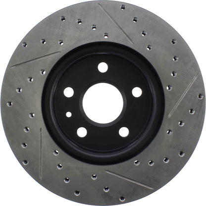 Stoptech 10-15 Chevy Camaro Sport Cryo-Treated Cross Drilled & Slotted Rotor - Front Right 127.62120CR