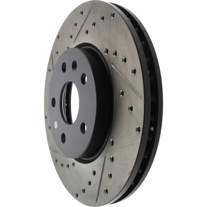 Stoptech 10-15 Chevy Camaro Sport Cryo-Treated Cross Drilled & Slotted Rotor - Front Right 127.62120CR