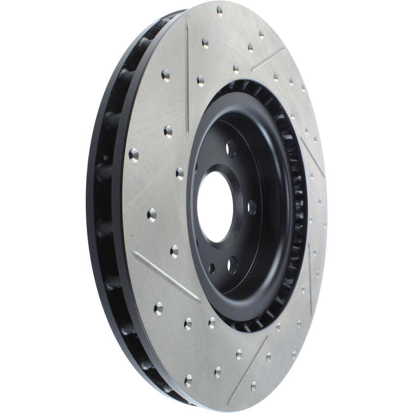 Stoptech 14-17 Chevrolet SS/09 Pontiac G8 Drilled and Slotted Front Left Rotor 127.62124CL
