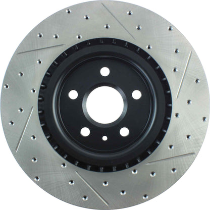 Stoptech 14-17 Chevrolet Camaro SS/09 Pontiac G8 Drilled and Slotted Front Right Rotor 127.62124CR