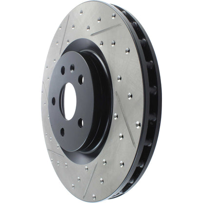 Stoptech 14-17 Chevrolet Camaro SS/09 Pontiac G8 Drilled and Slotted Front Right Rotor 127.62124CR